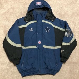 Vintage 90's Pro Line Dallas Cowboys Jacket Sz Youth L 14-16